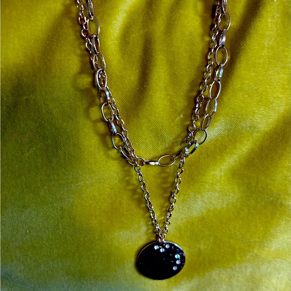 Double chain Good Necklace with Pendant - Picture 3 of 4